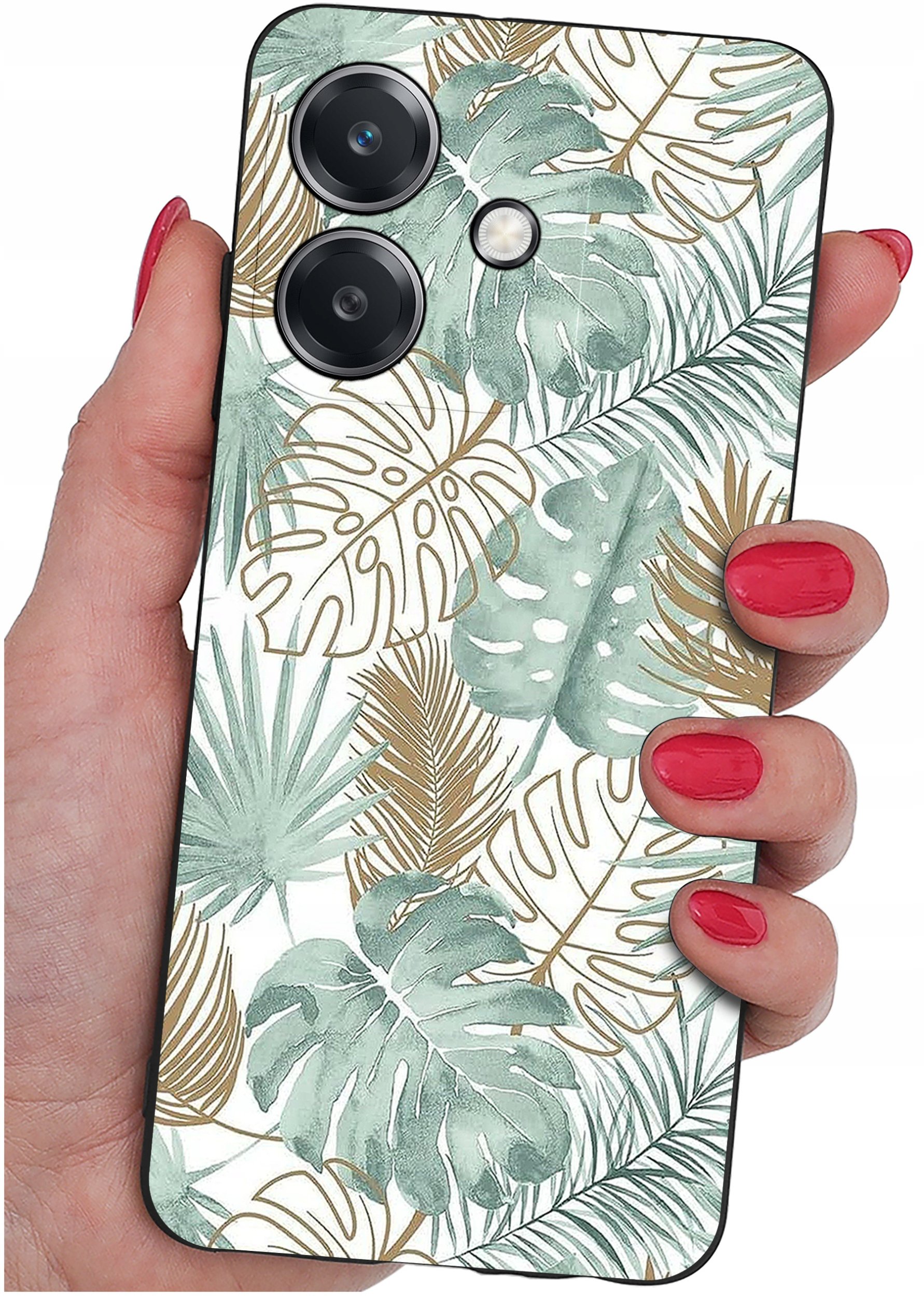 Etui do Oppo A40 | A40M | WZORY | SILIKONOWE MATT SZKŁO 9H