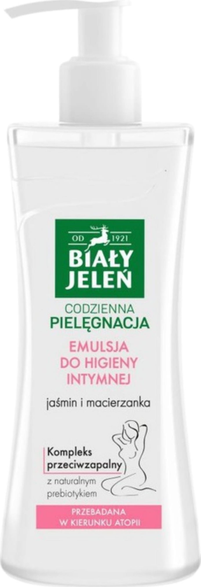 Biały Jeleń Premium Emulsja do higieny intymnej hipoalergiczna jaśmin i macierzanka 265ml