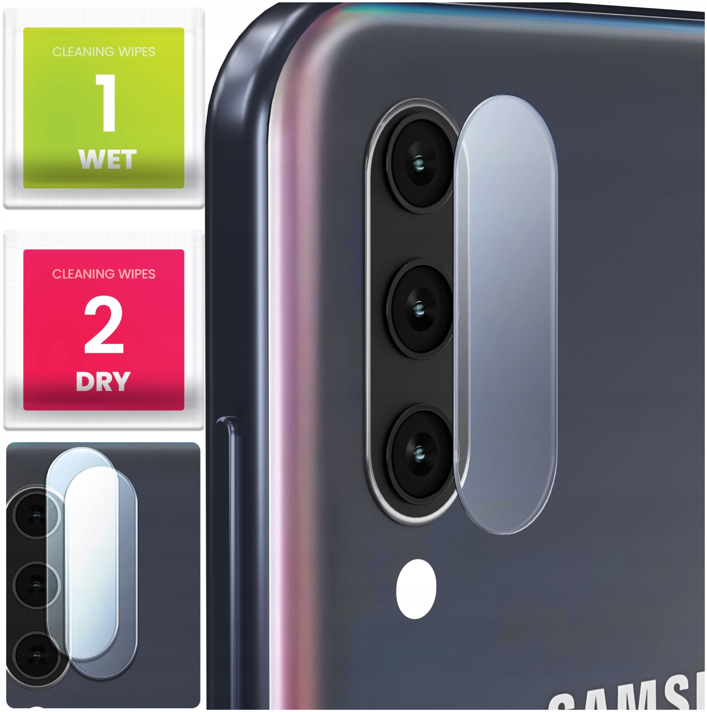2-PAK Szkło Na Aparat Do Samsung Galaxy A50 / A50s / A30s (Hartowane, 9H)