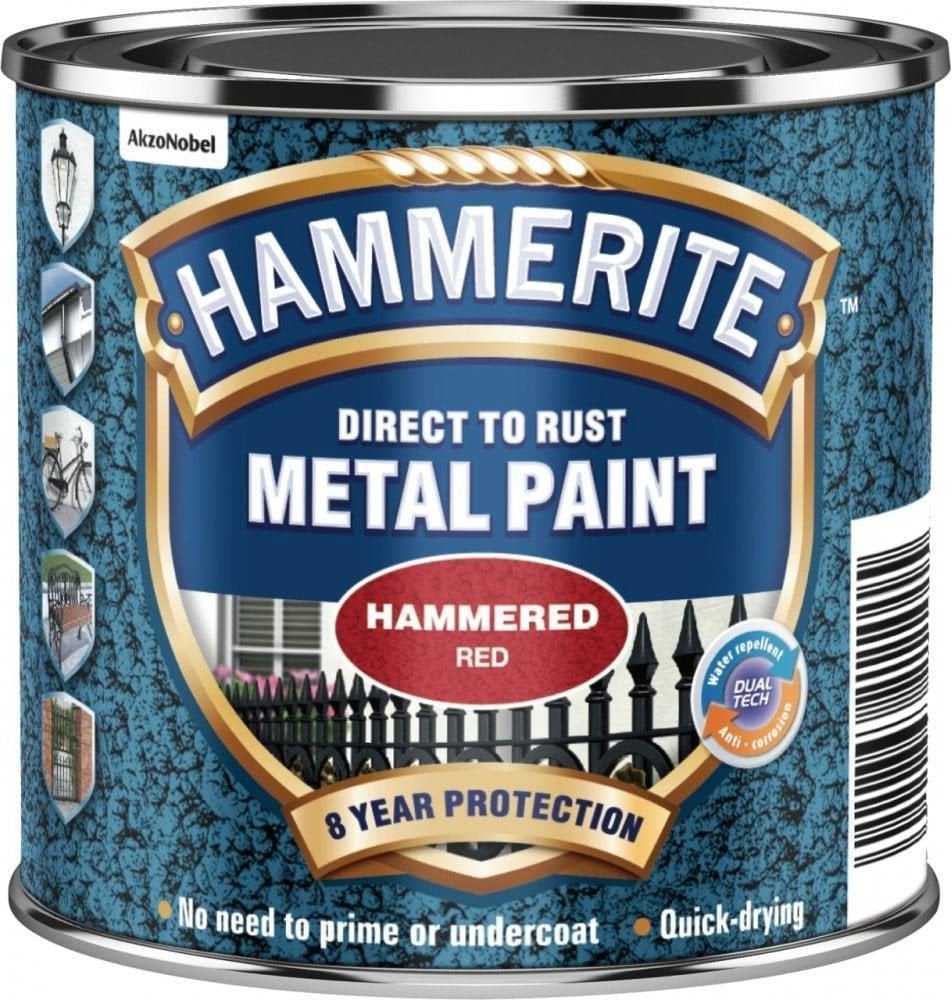 PAINT HAMMERITE RED HAMMERED 750ML