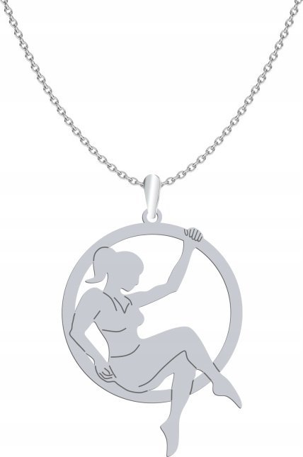 Radziszewska Jewellery Srebrny Naszyjnik Aerial Hoop GRAWER GRATIS
