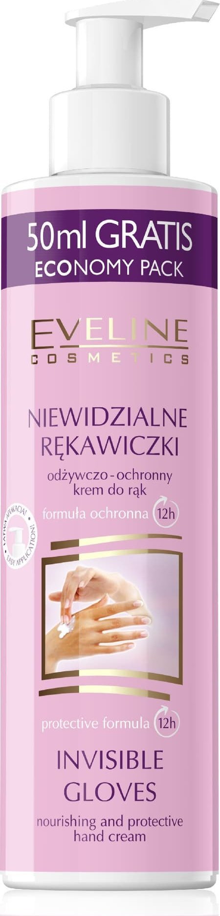 Eveline EVELINE Niewidzialne rękawiczki Odżywczo - ochronny krem do rąk 245 ml