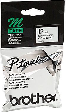 Brother taśma MK231S (white on black)