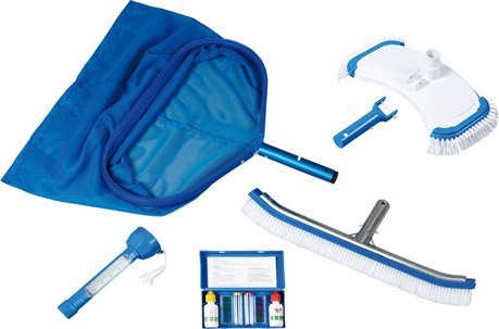 Zestaw do czyszczenia basenu Profi sitko, tester ph, szczotka do dna #90867
