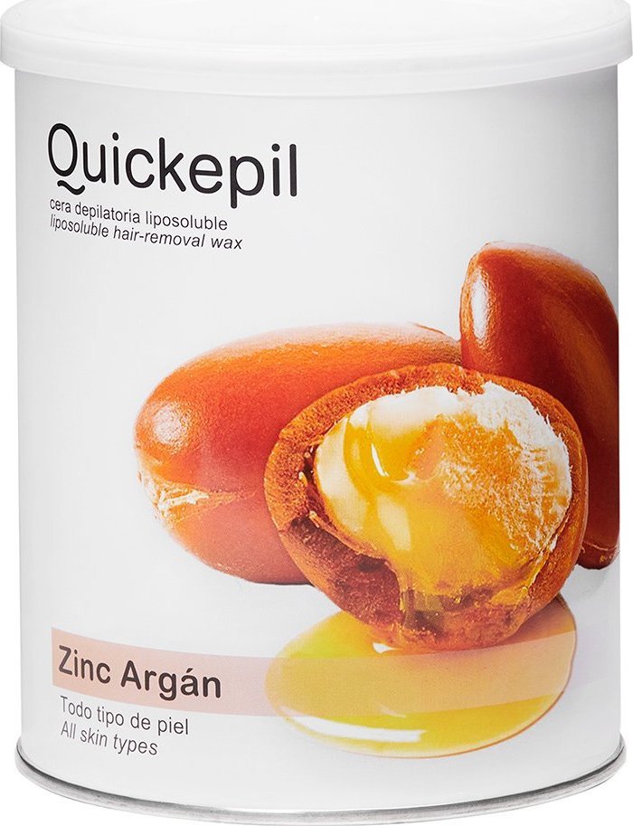 Quickepil Quickepil wosk do depilacji puszka cynk-argan 800 ml