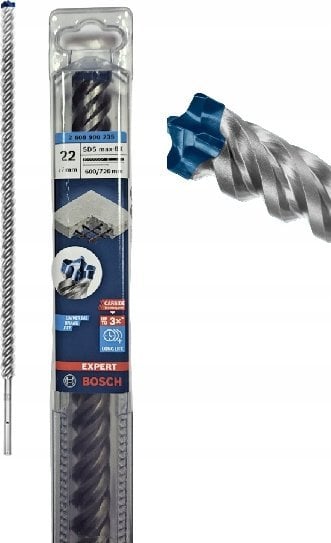 Wiertło Bosch Bosch hammer drill bit SDS max-8X 22x600x720mm - 2608900235 EXPERT RANGE