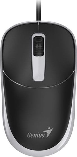 Mysz przewodowa, Genius DX-123, czarno-szara, optyczna, 1200DPI, USB-C