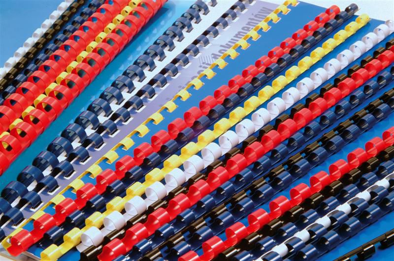 Argo Grzbiet plastikowy 12,5mm czarny 100szt/op