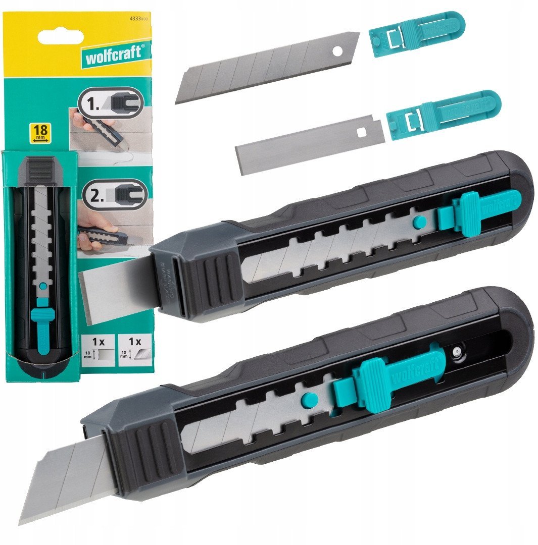 Nóż skrobak z podwójnym ostrzem, wolfcraft