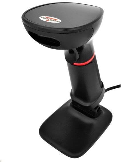 Virtuos CCD 2D čtečka HT-855A, RS-232, stojánek, černá