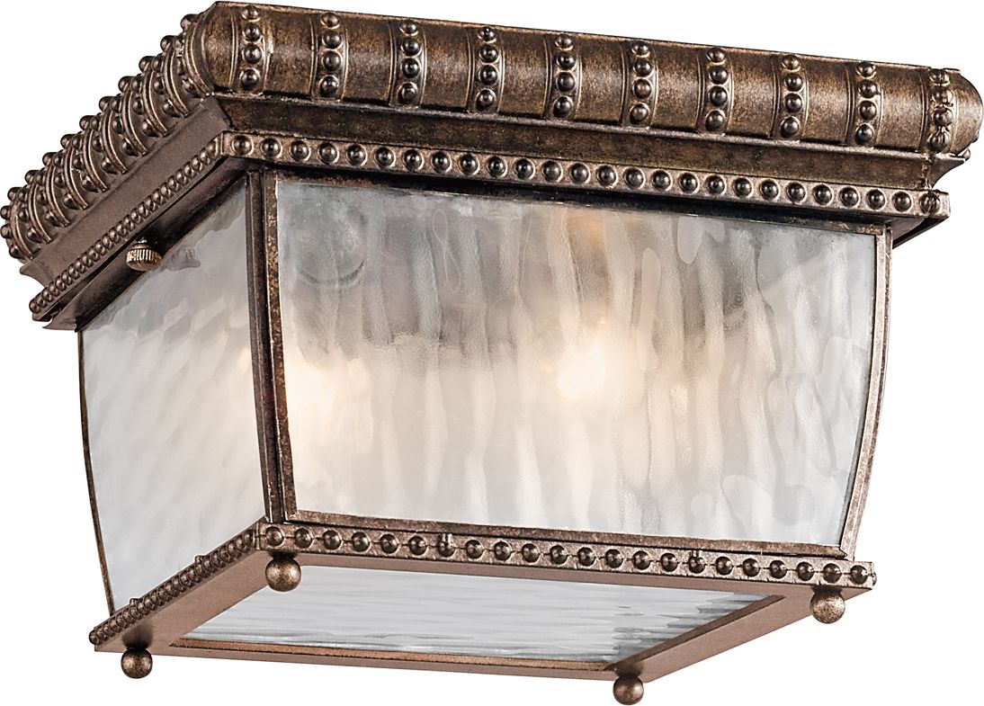 Elstead Plafon sufitowy na balkon brązowy Elstead Venetian Rain