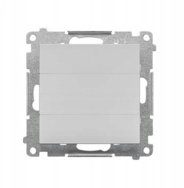 Kontakt-Simon Zaślepka ramki (moduł). Mocowanie za pomocą łapek lub wkrętów Jasnoszary mat TPS.01/114