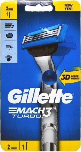 Gillette Mach3 TURBO Maszynka Do Golenia 2 wkład