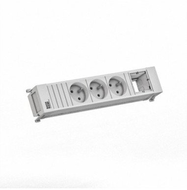 BACHMANN POWER FRAME 3xUTE 1xCM 0.2m GST18 RAL9010