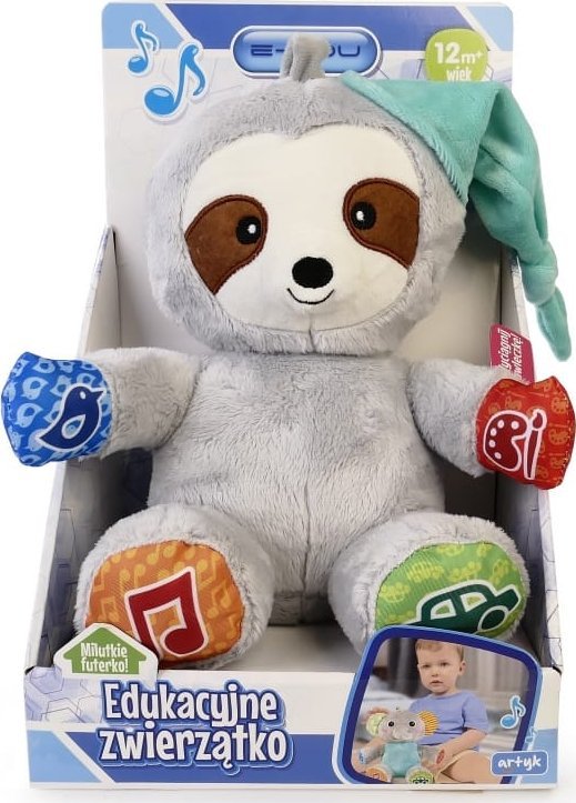 Artyk Uczniaczek Leniwiec uczy mówi po polsku edukacyjny