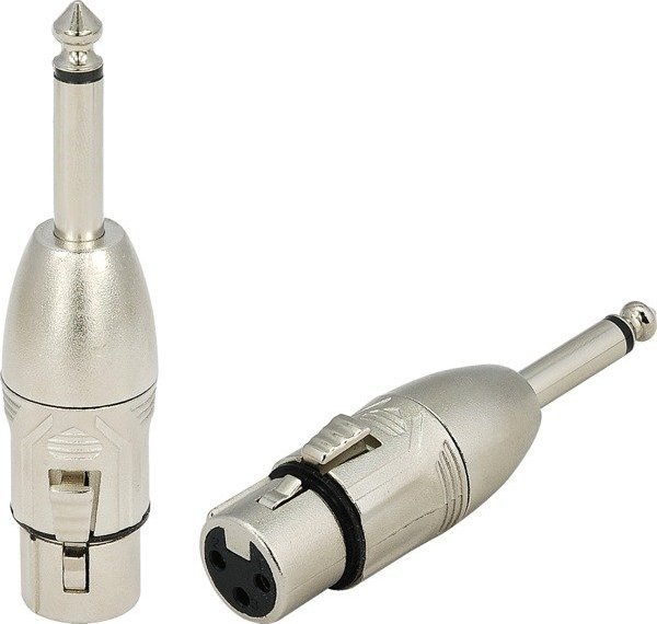 Roxtone RA2XFJM redukcja wtyk jack mono 6,3mm - gniazdo XLR