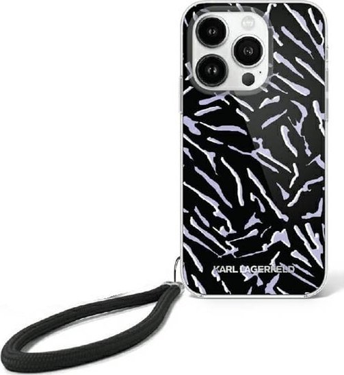 Karl Lagerfeld Karl Lagerfeld KLHCP16SHZBPKCCU iPhone 16 6.1" fioletowy/purple Zebra With Cord