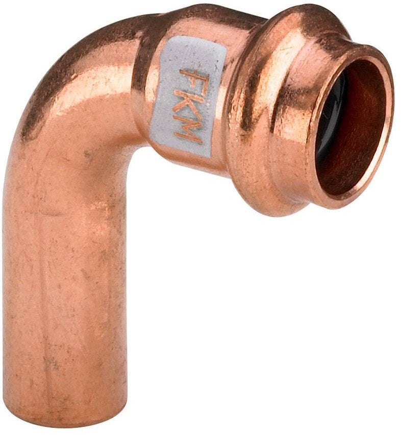 Łuk 90° z SC 15 miedz / blyszczacyŁącznik do rur
