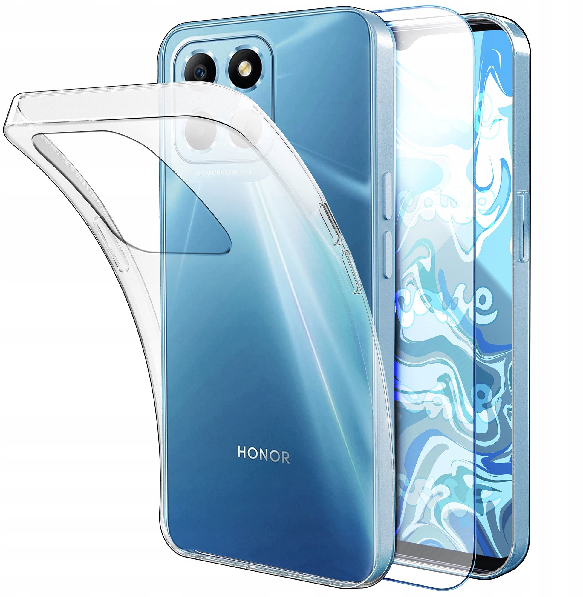 ETUI DO HUAWEI HONOR X8 5G / HONOR X6 / HONOR 70 LITE OBUDOWA CASE SZKŁO