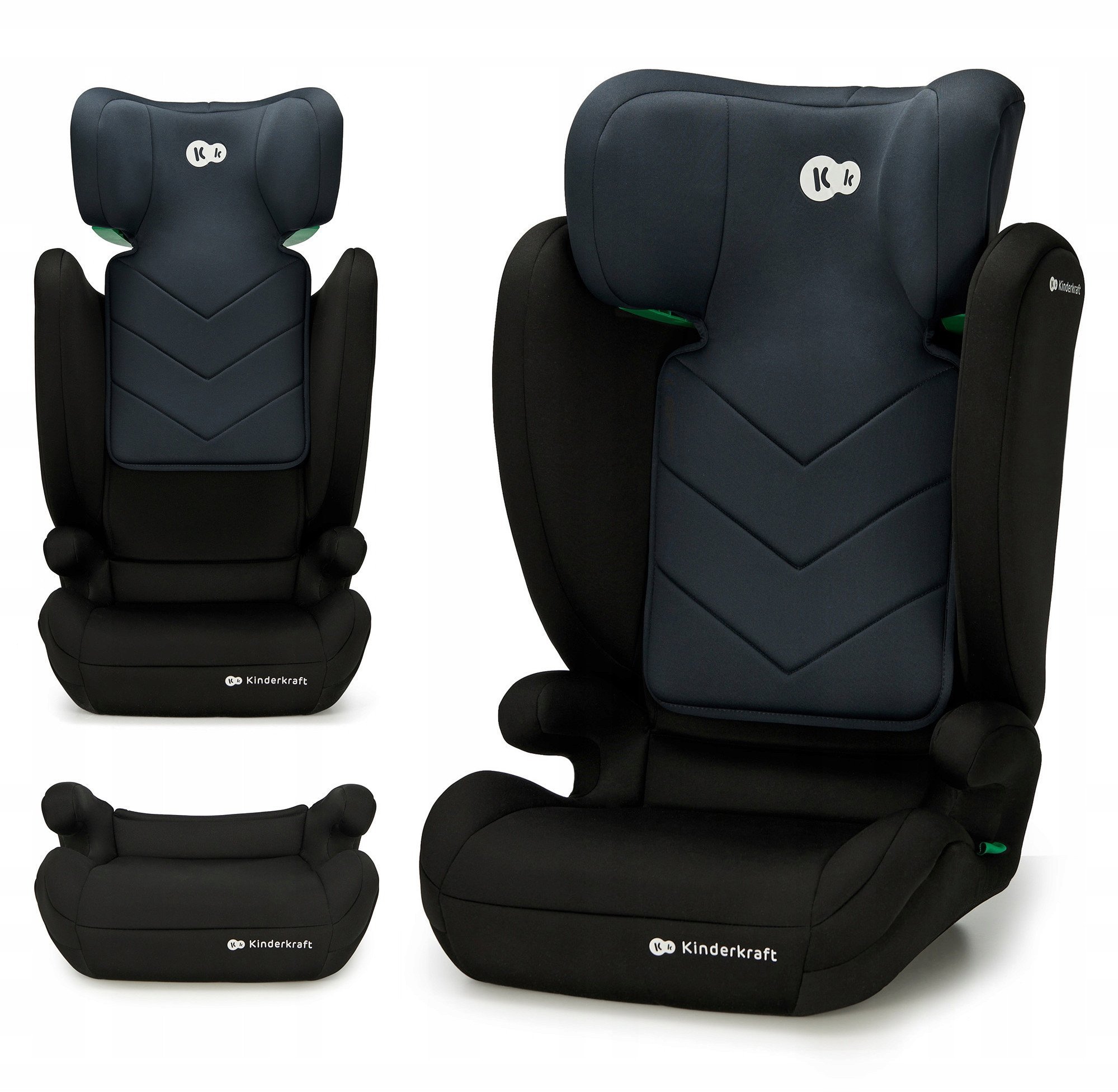 KINDERKRAFT automobilinė kėdutė I-SPARK I-Size 100-150 cm, juodas, KCISPA00BLK0000