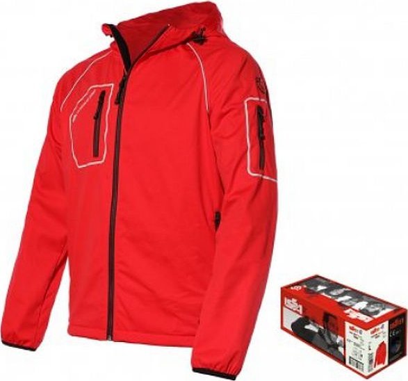 INDUSTRIAL STARTER THINY 04514B - Kurtka softshell, lekka, bardzo wysoki standard wodoodporności i oddychalności - czerwony S