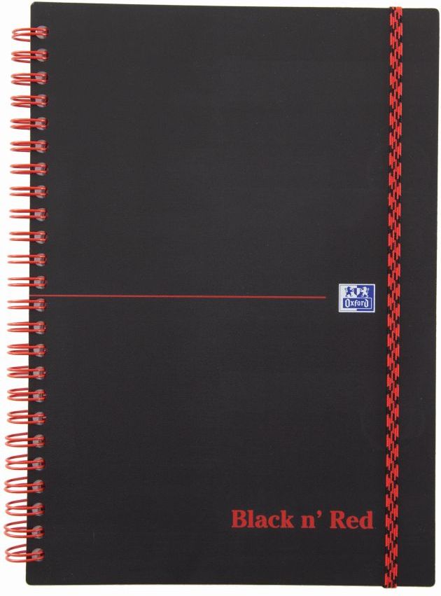 Oxford Kołozeszyt Top 2000 A4/70k. kratka Office Black