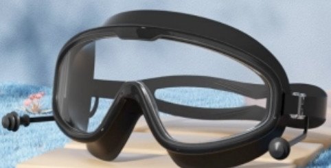 DA373 GOOGLE DO PŁYWANIA Z ZATYCZKAMI CZARNY