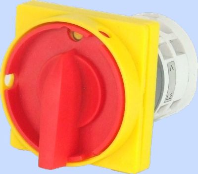 Elektromet Łącznik krzywkowy 0-1 3P 25A zatablicowy z płytką przednią Łuk E25-15 IP-65 (952518)