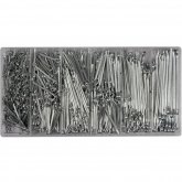 Yato Zestaw zawleczek prostych 1000szt. mix rozmiarów (YT-06885)