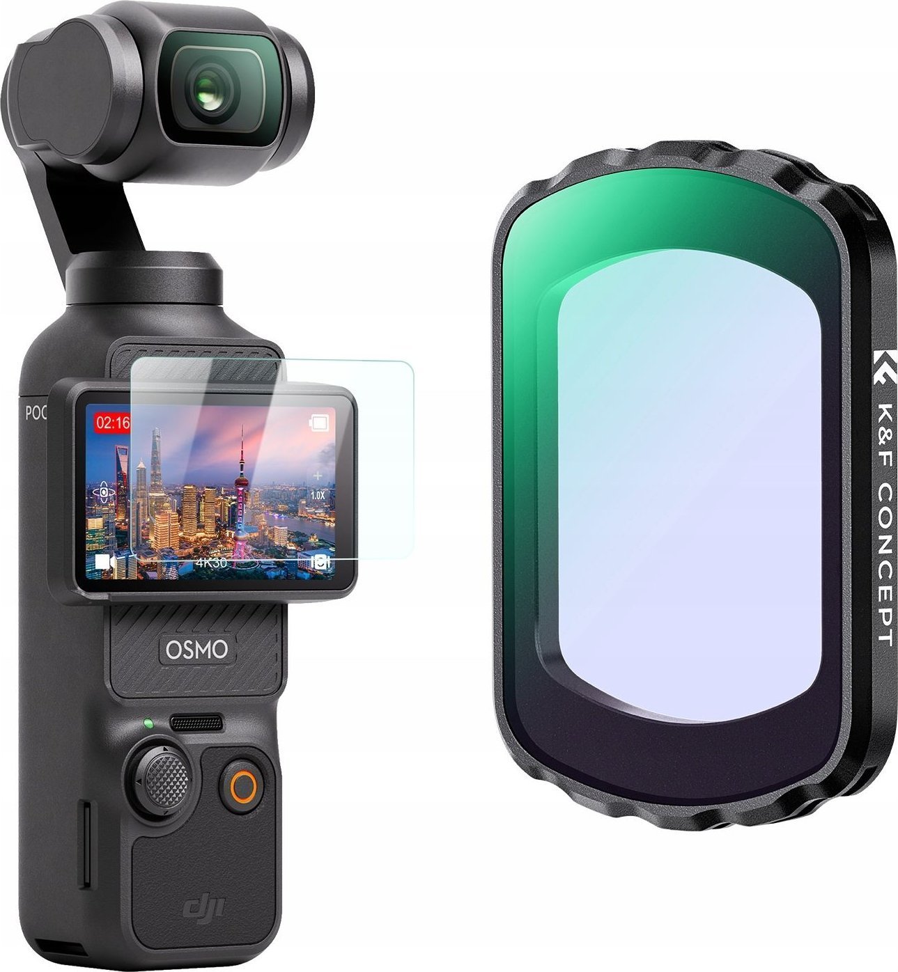 Filtr Kf Filtr Nocny Soczewka Light Pollution Cut Magnes K&f Do Dji Osmo Pocket 3 / Kf01.2702