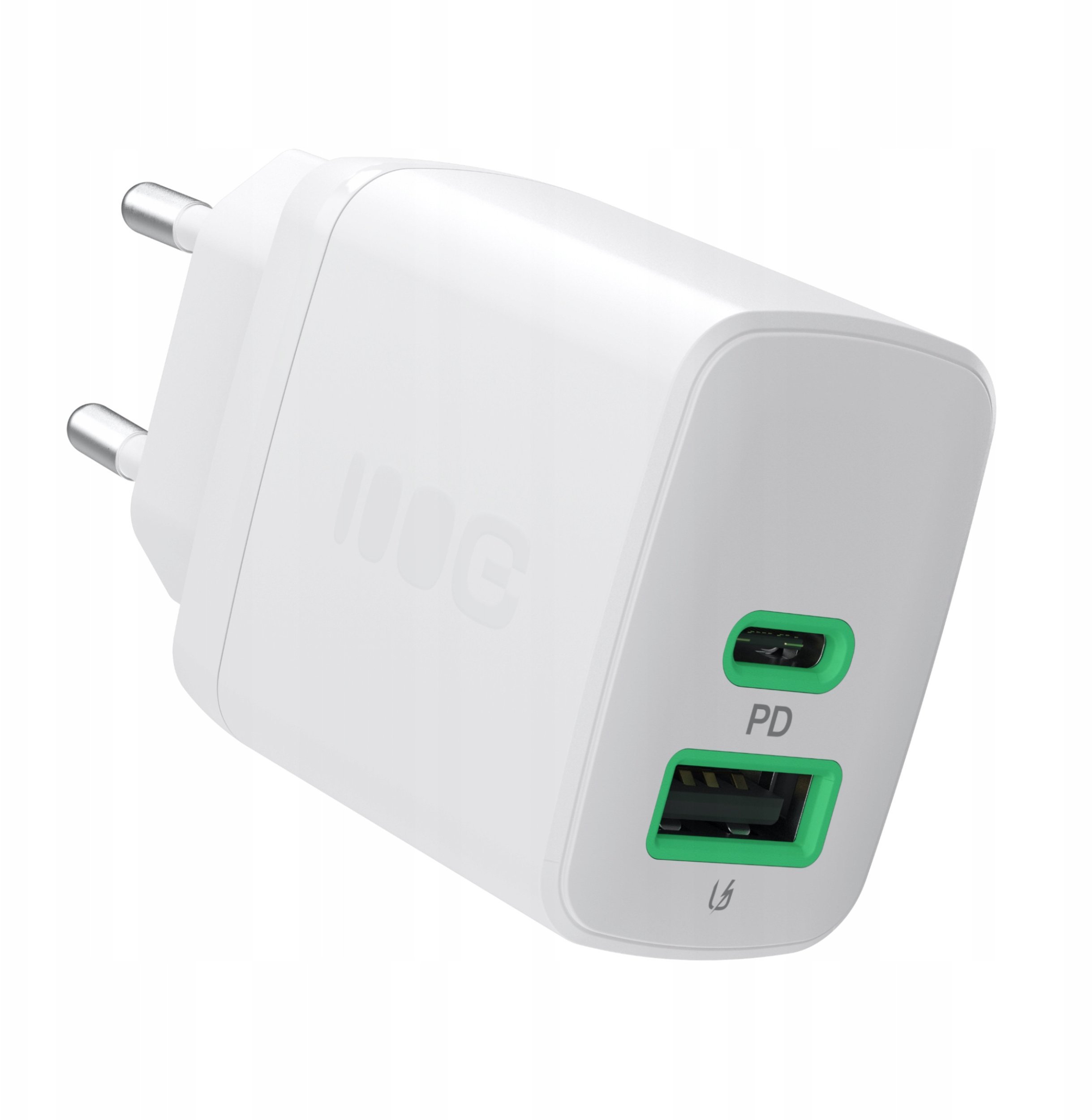 Ładowarka Green Cell PowerSource Duo30 1x USB-A 1x USB-C 3 A (CHARB-GC-30AC-W)
