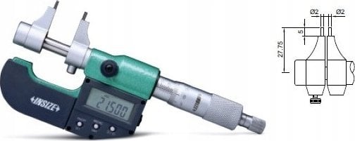 Insize MIKROMETR CYFR. 5- 30 WEW.