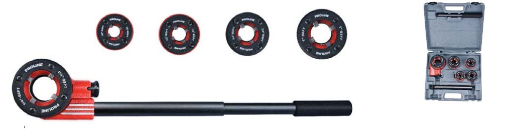 Pro-Line Zestaw gwintownic do rur z grzechotką 1/2" 3/4" 1" 5/4" (67206)