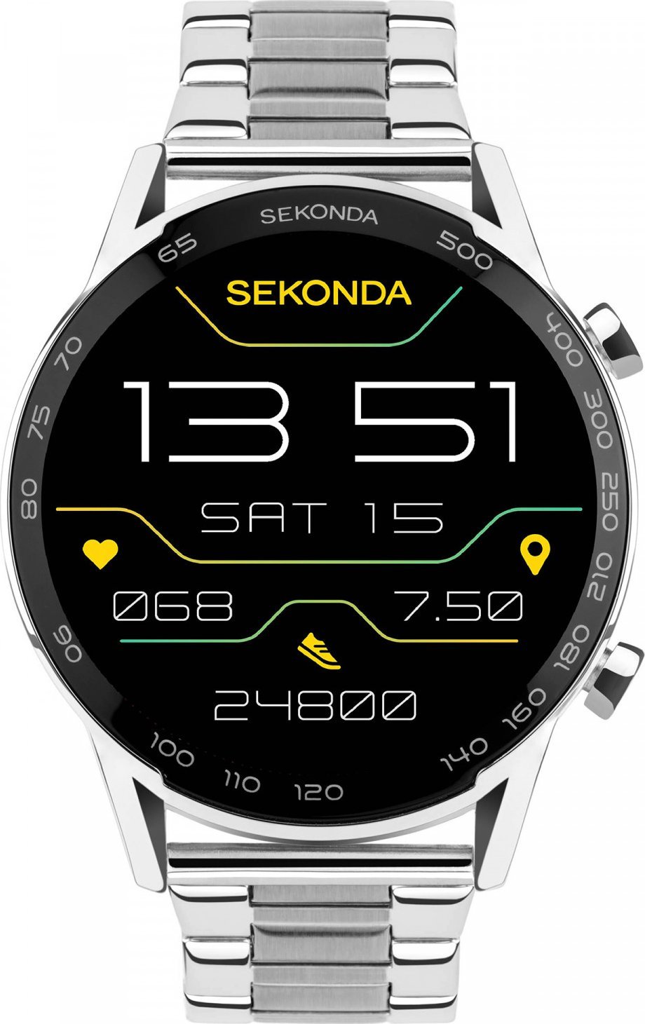Smartwatch Sekonda Smartwatch męski Sekonda 30177 srebrny bransoleta