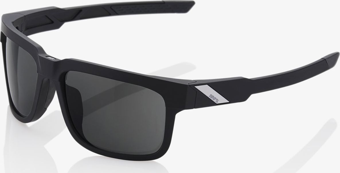 100% Okulary Type-S Soft Tact Black Smoke Lens