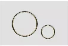 AQ.501-30206 / AQUAFORM / OPTIMA CIRCLE / PRZYCISK WC KOŁA BIAŁY + ZŁOTY / M775