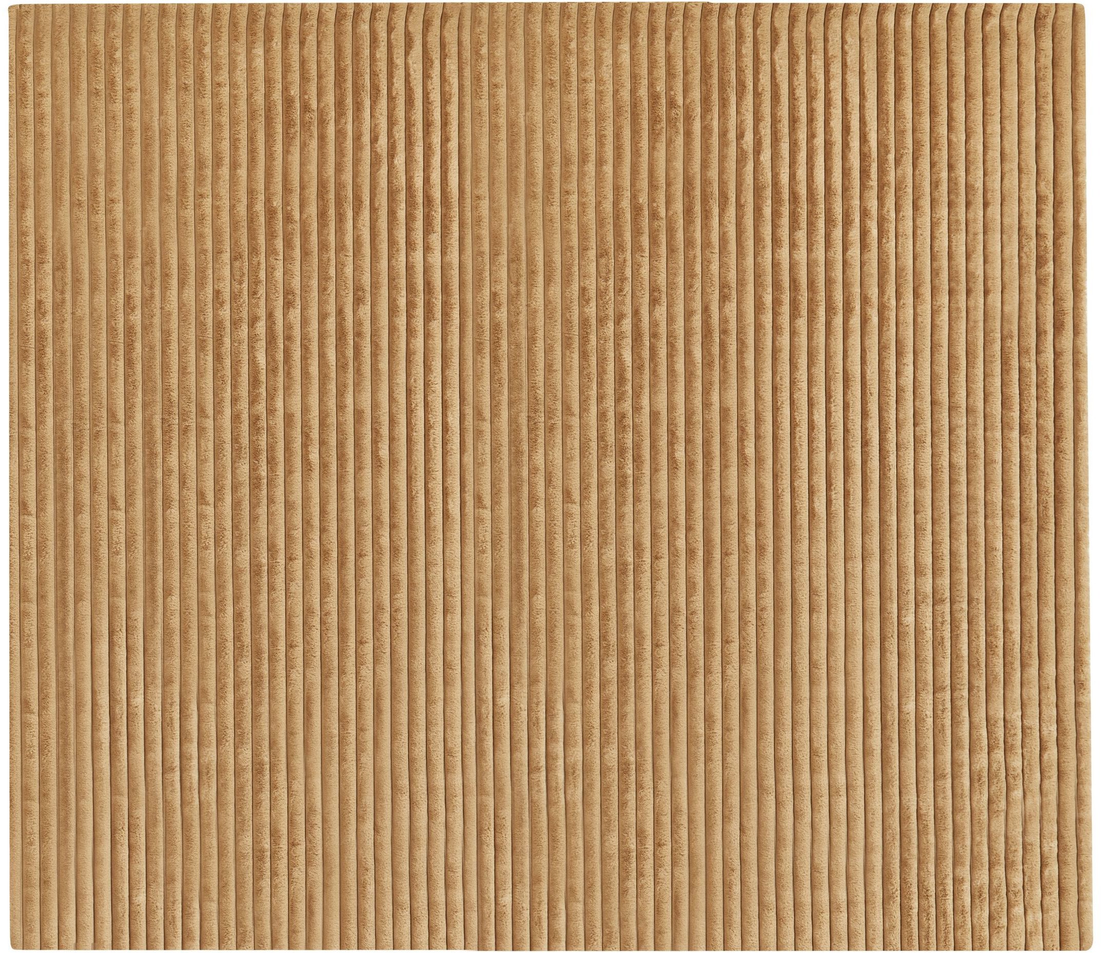 Narzuta na łóżko RAKYA Sztuczne futro 200 x 220 cm Jasnobrązowy