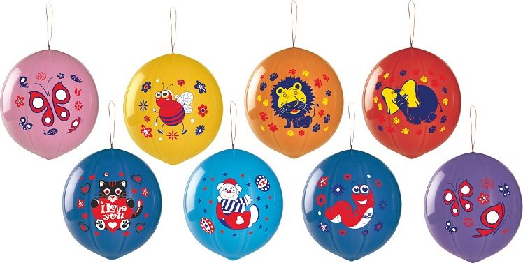 Gemar Balony GPBD1 pastelowe, PIŁKA z nadrukiem Lux - mix / 25 szt.