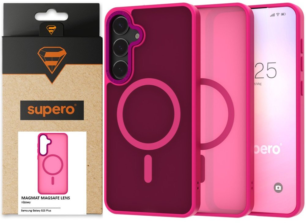 Etui do Samsung Galaxy S25 Plus Supero Magsafe, różowe