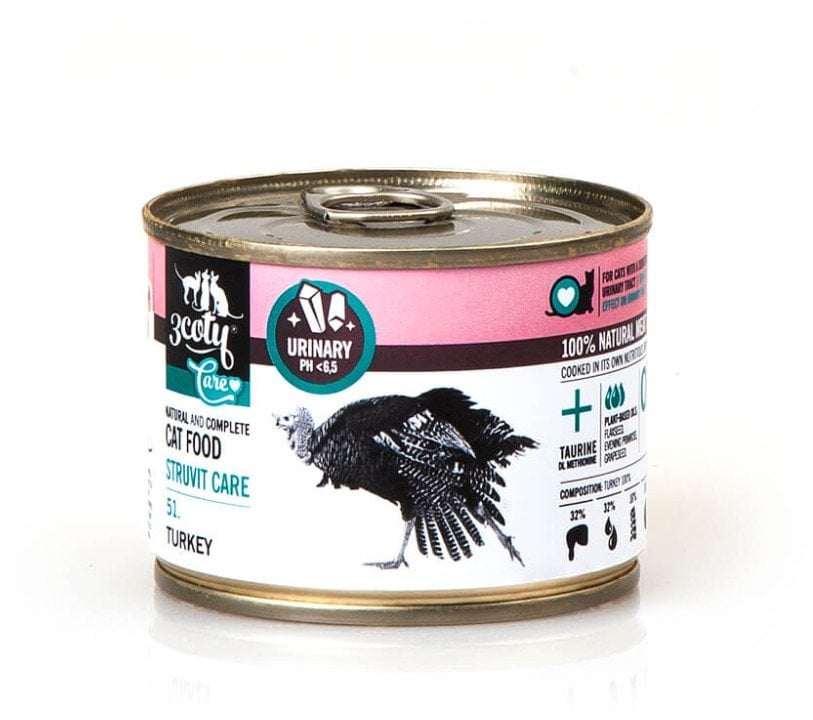 3Coty TURKEY Struvite Care sensitive urinary 180g