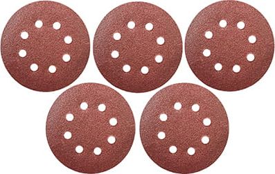 Dedra Krążek ścierny 40gr, 125mm, rzep, kpl 5szt