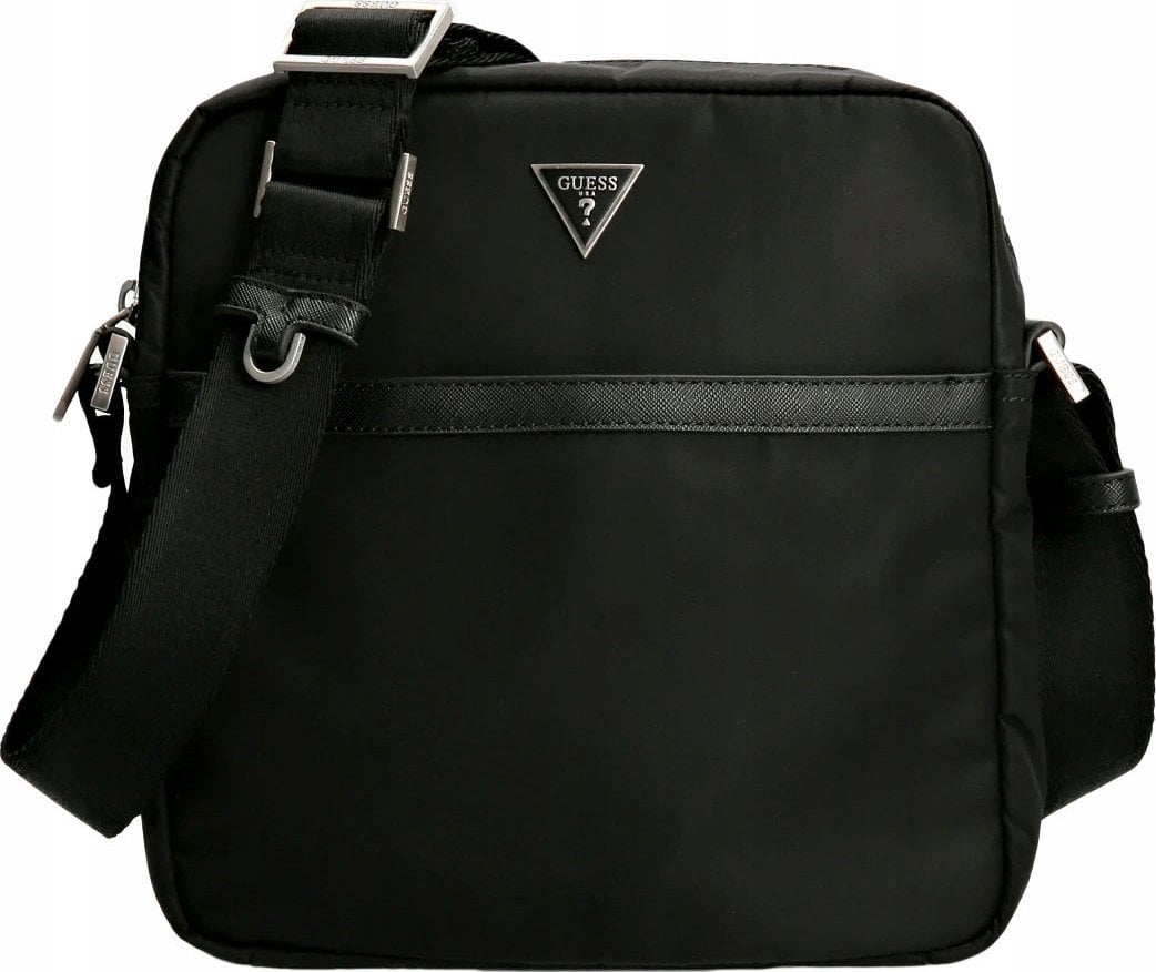 Guess, Certosa, Polyurethane, Textile Bag, Black, HMECRNP2258BLA, For Men, 22 x 5 x 23.5 cm For Men