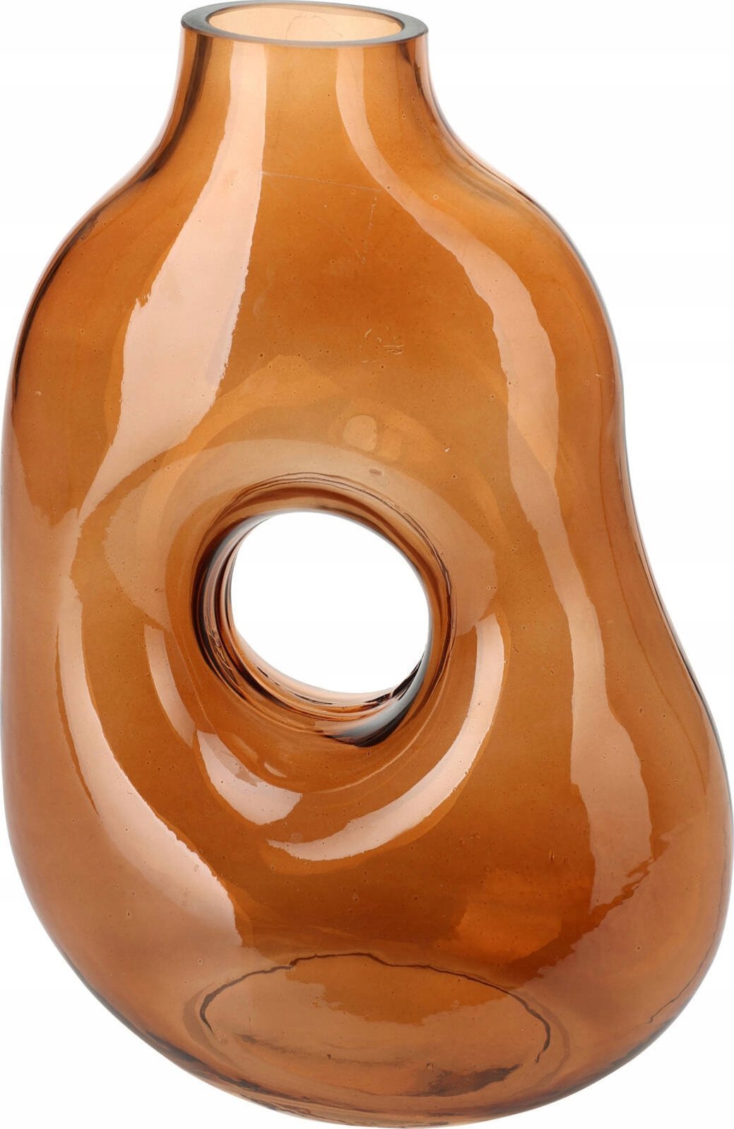 Home Styling Collection Wazon łezka do suchych traw, ciemne szkło, 25 cm