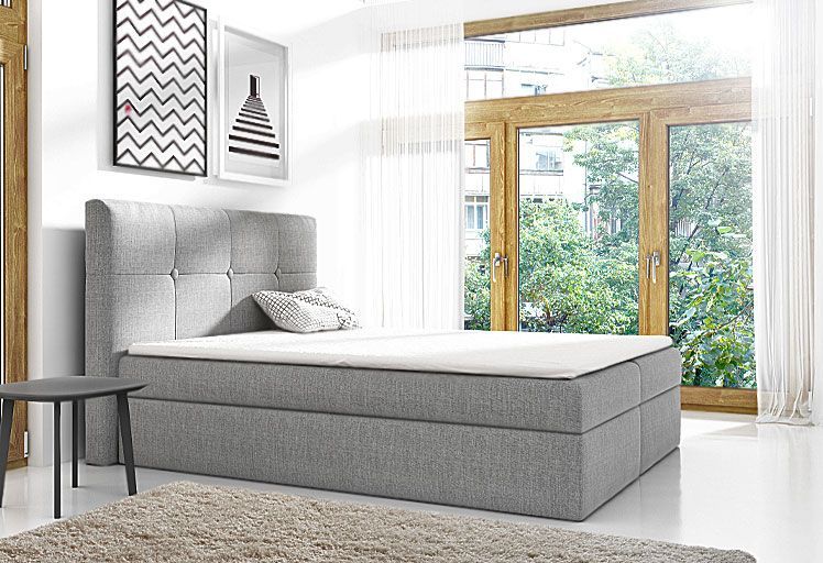 Elior Łóżko kontynentalne Magnolia 140x200 - 44 kolory