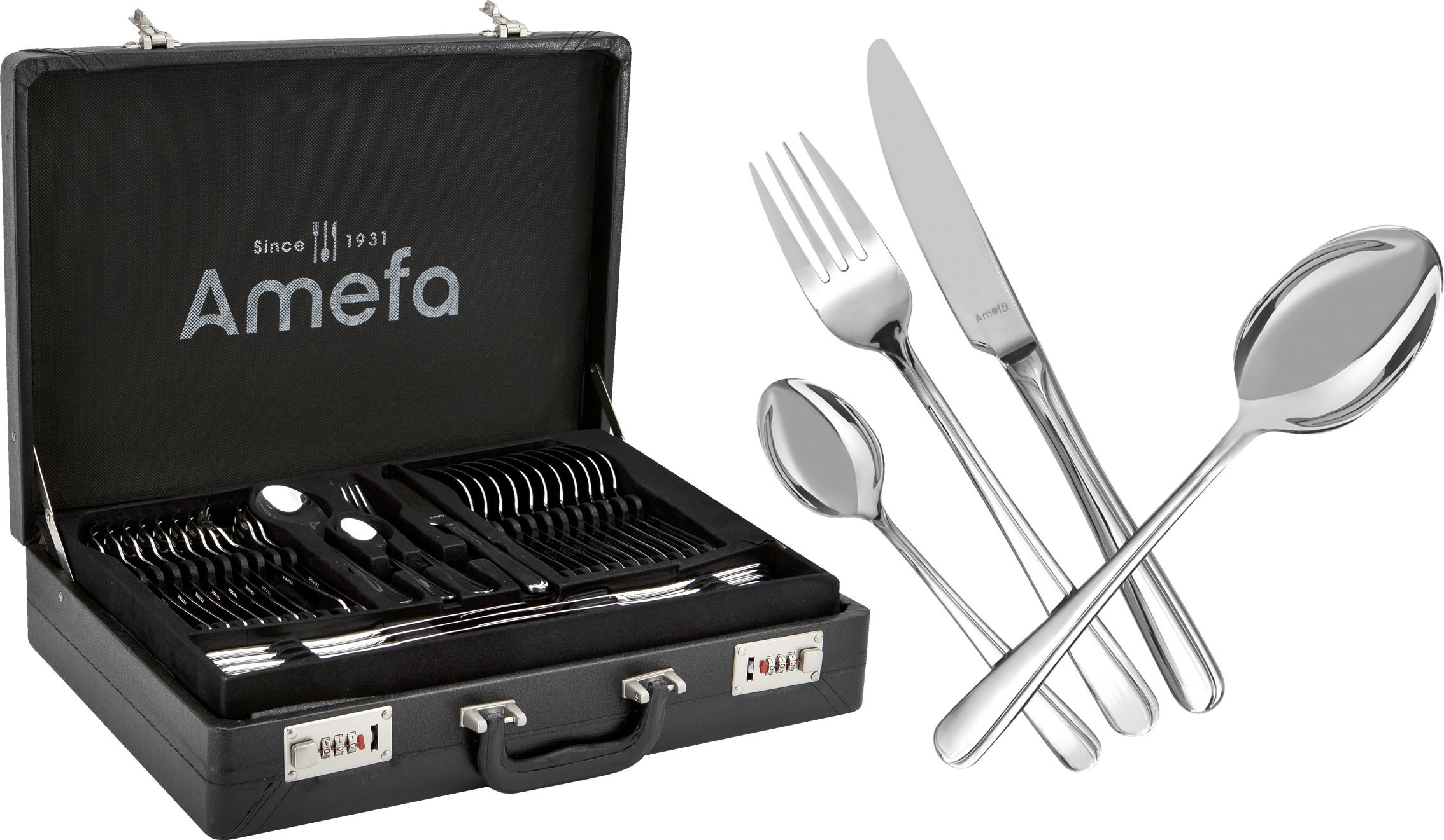Amefa Komplet sztućców dla 12 osób Astoria w kasecie