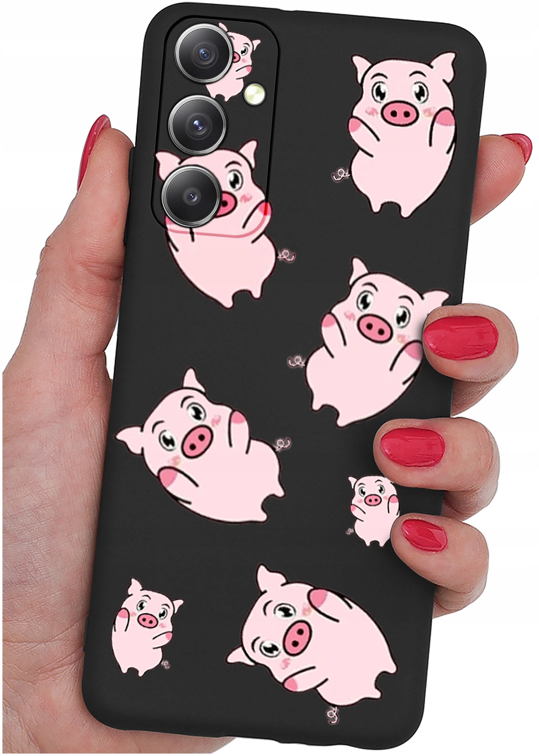 ETUI do Samsung Galaxy M23 5G WZORY |SILIKONOWE MATT CASE + SZKŁO 9H