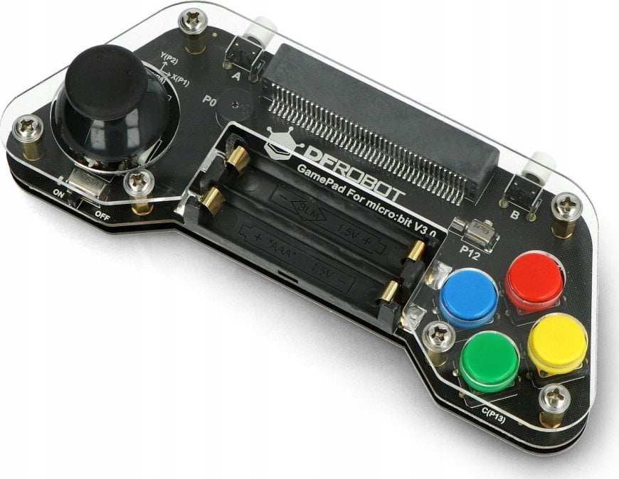 Micro:Gamepad žaidimų valdiklis, BBC micro:bit priedėlis, DFRobot DFR0536