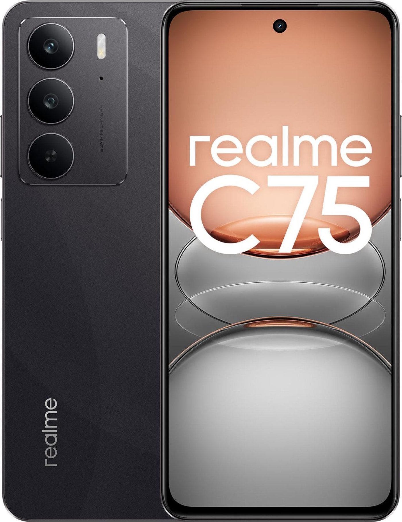 Smartfon Realme C75 8/256GB Czarny (Storm Black)