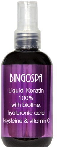 BingoSpa Płynna keratyna 100% z biotyną, kwasem hialuronowym, L-cysteiną i witaminą C 100 ml