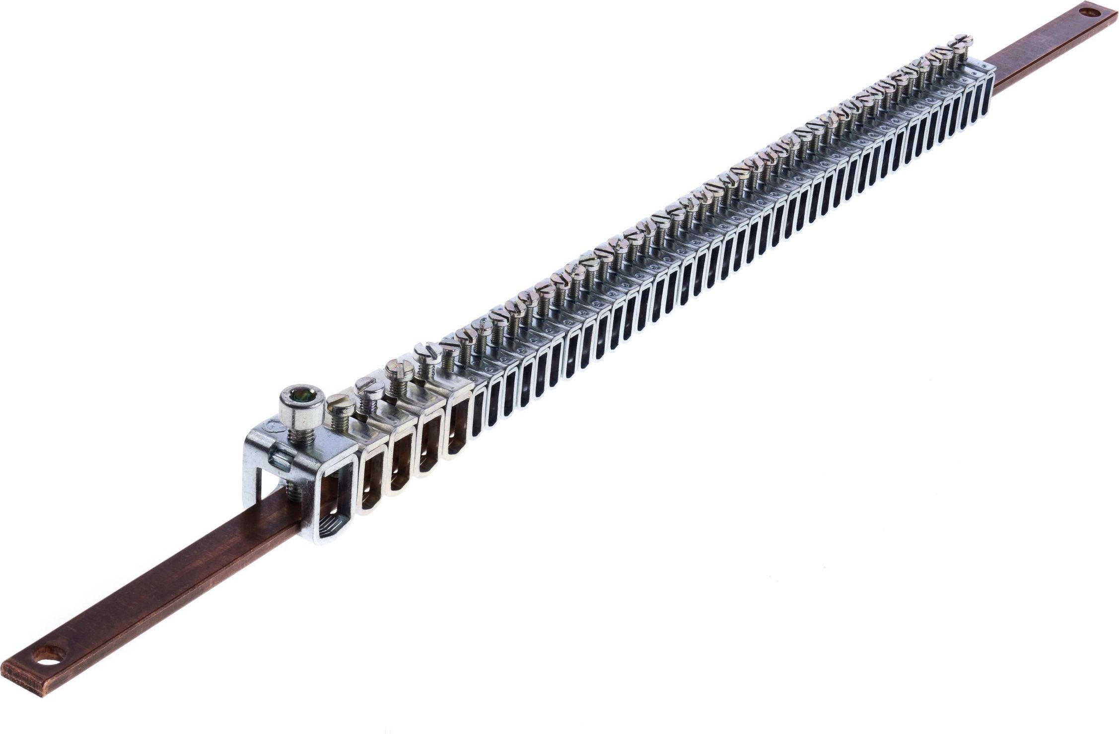 Legrand Szyna zbiorcza miedziana 12x4x455mm z zaciskami przyłączeniowymi (37302)